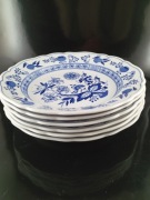 Talerze obiadowe głębokie wzor cebulowy Hutschenreuther 6 sztuk 