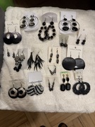 Zestaw biżuterii sztucznej-czarny