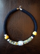 PIĘKNY CERAMICZNY NASZYJNIK BOHO 60 cm