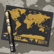 Mapa Świata zdrapka XXL