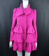 Palt Dorothy Perkins różowy falbanki UK6 EU34, bardzo dobry 