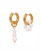 Perły naturalne Kolczyki z perłami Asymetryczne zawieszki Zezu jewelry