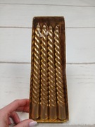 Złote świece skręcane dekoracyjne 20 cm zestaw 4 sztuki