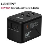 Uniwersalny adapter podróżny LENCENT GaN3 65W 2xUSB + 3xUSB-C