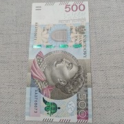 500 zł AA radar 3768673 palindrom UNC