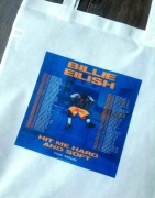 Torebka tote bag materiał non woven wymiary 36x40 cm billie eilish 