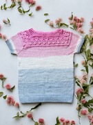 Sweterek / bluzka r. L, szydełkowa, ombre