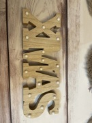 Dekoracja świąteczna Xmas napis litery ok. 30 cm