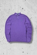 Polo Ralph Lauren fioletowa koszulka polo longsleeve haft logo r.S