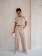 Komplet bawełniany beż 