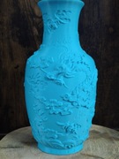 Wazon ze smokiem 3d turkusowy 