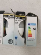 4 żarówki sprawne e14 Diall 4000K 8W neutral white