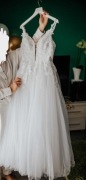 Suknia Ślubna + długi welon oraz etola 