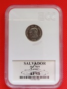 Salwador 25 centavos 1975r. - Grading GCN AU58 !!!