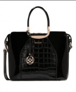 Torebka KAZAR , jak nowa , czarna , lakierowana , duża