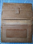Stary portfel portmonetka pularys vintage skóra 