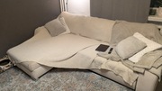 Beżowa kanapa rozkładana za darmo