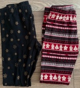 Świąteczny getry dla dziewczynki rozmiar 152