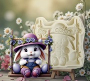 Forma silikonowa zajączek wielkanoc