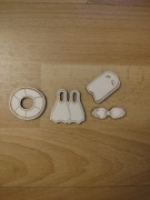 Akcesoria pływackie scrapki decor sklejka 4szt.