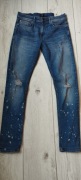 spodnie jeansowe RIVER ISLAND W30 L32 76R relaxed skinny