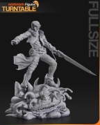 Figurka druk 3D żywica " Squall Leonhart - Final Fantasy - F1572 " - 91 mm