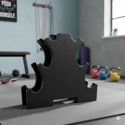 Stojak na hantle organizer na hantelki uchwyt na obciążenia ciężary fit