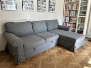 EVERTSBERG IKEA narożnik rozkładany z pojemnikiem + pranie pokrycia