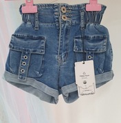 Spodenki Happy House 98/104 jeans  