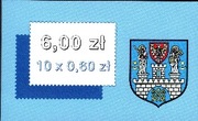Zeszycik znaczkowy Dworki polskie (10 x 3498 Dwór z Żyrzyna) - DOP Poznań