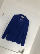 Kobaltowa marynarka 36 jedwab wiskoza Emilio Pucci 