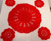 Serwety szydełkowe dekoracyjne. 