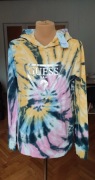 Nowa Bluza GUESS Tie-Dye kolorowa z kapturem M