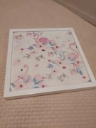 Obraz flamingi w kwiatach