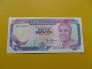Zambia 50 Kwacha 1989-1991 Pick 33b VF 
