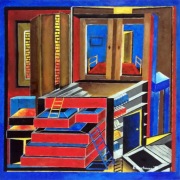 Obraz olejny "Pułapki umysłu" płótno, surrealizm