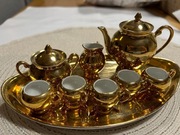 Zestaw dla lalek złoty Ćmielów, oryginał, porcelana, PRL, vintage