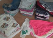 Ubranka dla dziewczynki 110 / 116,  22 szt, spodnie bluzki