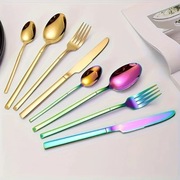 24-elementowy zestaw sztućców ze stali nierdzewnej – nowoczesny i elegancki