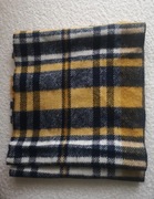 Mały szalik kratka Orsay biały żółty czarny 24 hm