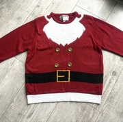 Św. Mikołaj cudny meski sweter świąteczny rozmiar-XXL