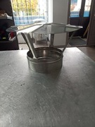 Daszek kominowy nierdzewny na rurę 180