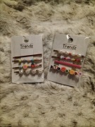 Zestaw spinek wsuwki ozdobne 8 szt