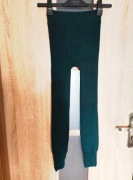 124 Ocieplane grube kalesony, legginsy,  ciemnozielone rozmiar S