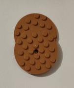 Klocek koło 6x6 ciemny pomarańczowy - 5 szt.