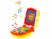 Telefon z klapką telefonik nuteczka gra świeci