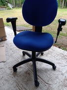 Fotel biurowy, obrotowy, niebieski Profi