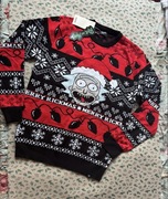 Cropp swiąteczny brzydki sweter ugly sweater christmas Rick & Morty