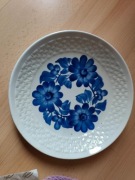 Talerz ZP Koło fajans sygnowany vintage PRL 