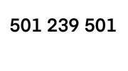501 239 501 fajny, złoty numer